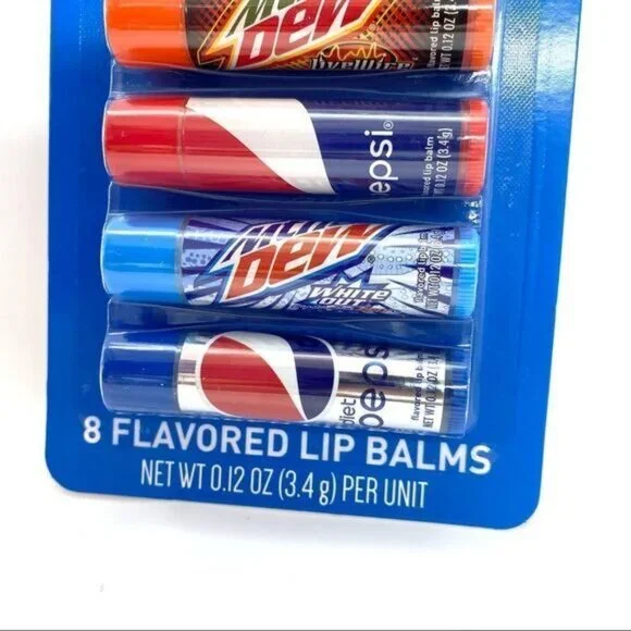 Pepsi Flavored Lip Balm Set 8 Pieces NEW - Picture 5 of 5
